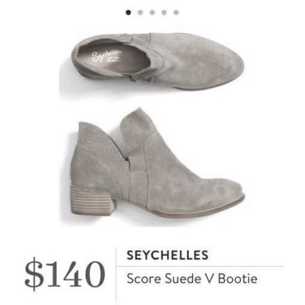Stitch Fix Seychelles Score Suede V gray bootie 7